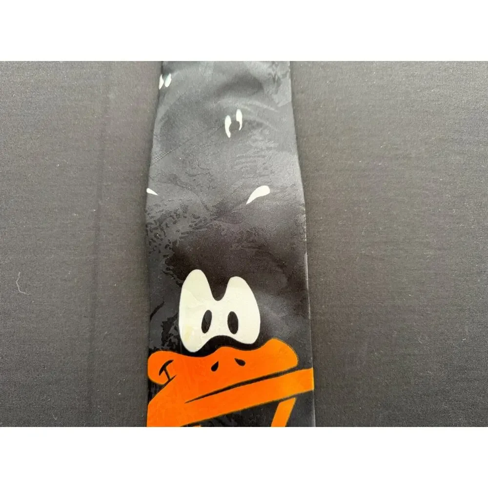 Vintage Looney Tunes Daffy Duck Black Tie